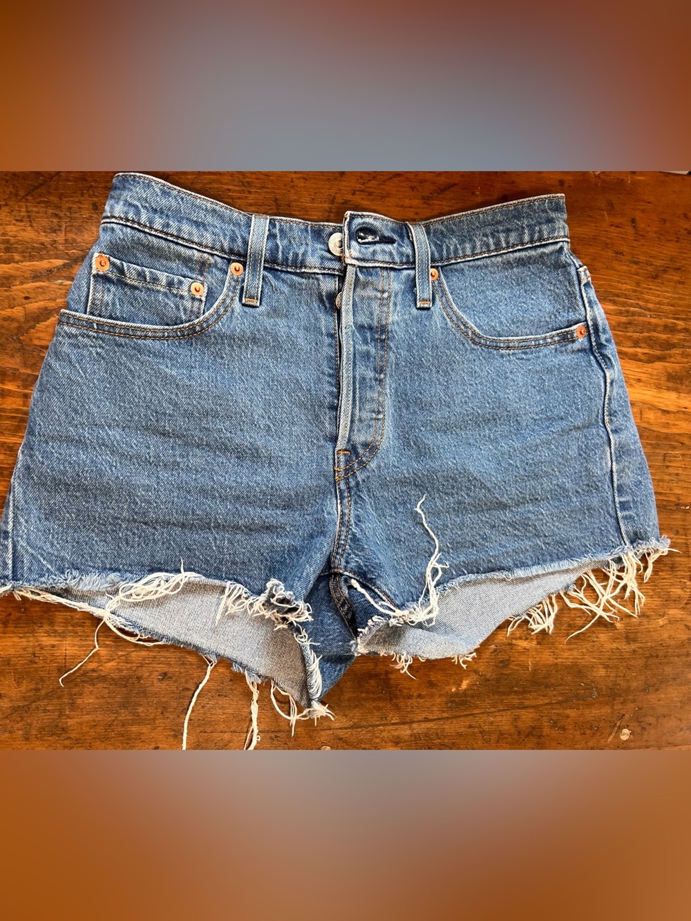 Levi's Women's 501® High-Rise Cutoff Denim Shorts — Light Blue